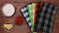 Urban Villa Cotton Dinner Napkins Set of 6, Highly Absorbent 20x20 Inches Premium Cloth Napkins Hotel Quality Reusable & Washable Table Dinner Napkins for Home & Weddings - Multicolor, Checks