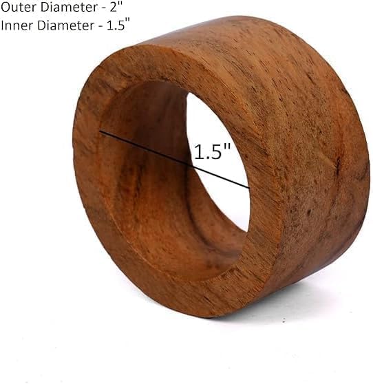 Classic Handmade Napkin Rings Set, Dining Table Holders - Image 4