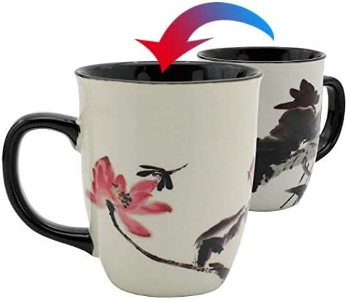 Lotus Magic Color Changing Coffee Mug, 16 oz | Ceramic Tea Mug - Image 2