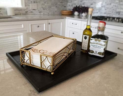 Antique Gold Elegant Sturdy Guest Napkin Holder | Premium Disposable Paper Hand - Image 4