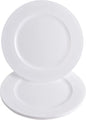 PARTY BARGAINS 13-Inch Charger Plates - 4 Pack, White, Heavy-Duty Disposable Chargers for Elegant Dining - Ideal for Weddings and Formal Events
