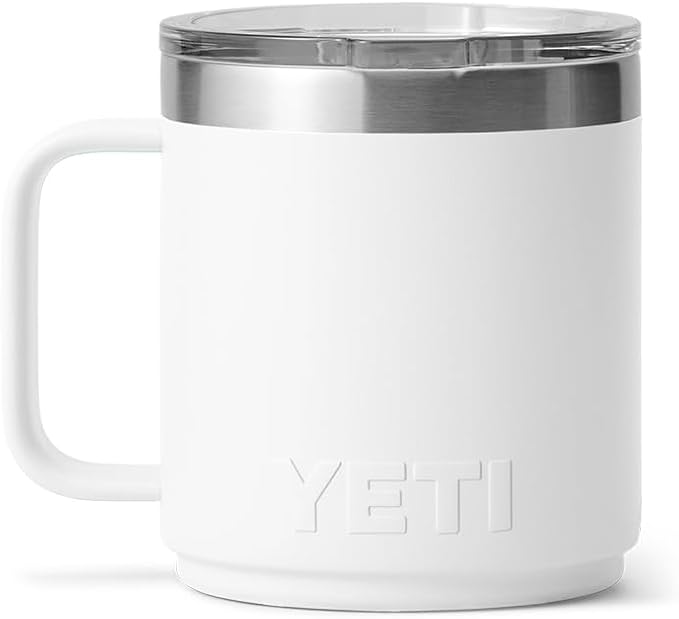 YETI Rambler 10 oz Ceramic Lined Stackable Mug, Vacuum Insulated, Stainless - Image 8