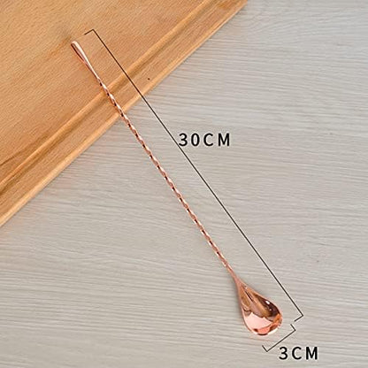 2 Pcs 12 Inch Bar Mixing Spoon Cocktail Spoon Stainless Steel Bar Long Spoon - Image 2