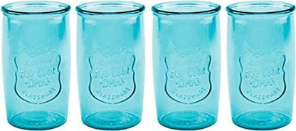Glaver's Highball Glasses Set of 4 – 20oz Artistic Ice-Cold Pretty Blue – - Image 6