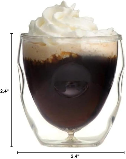 Moderna Artisan Series Double Wall 2 oz Beverage & Espresso Shot Glasses - Image 2