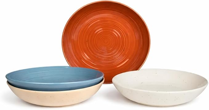 Sango Siterra Painter's Palette Stoneware Pasta Bowls – Pasta & Serving Bowls by Sango
