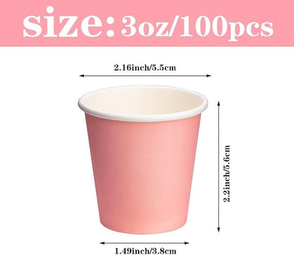 3 oz 100 Pack Small Paper Cups, Mouthwash Cups Bathroom Cups | Espresso Mini - Image 2