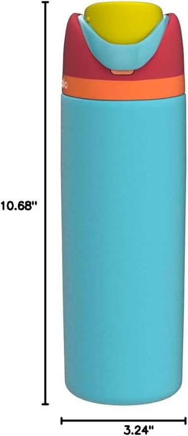 Owala FreeSip Stainless Steel Water Bottle 24 oz Summer Sweetness - Image 7