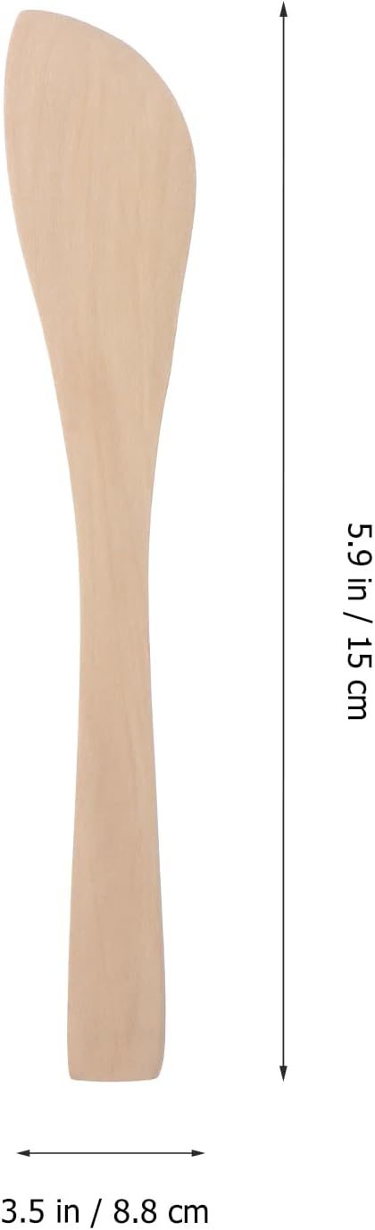 DOITOOL 20Pcs Wooden Butter Knife, 5.9 Inch Jelly Cheese Spreaders Bread - Image 3