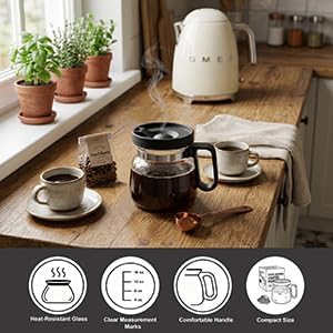 Coffee Pot Mug, 16 oz Glass Novelty Coffee Mug - Image 3