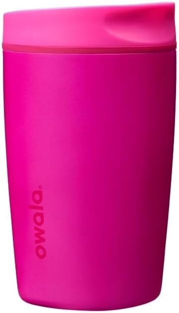 Owala SmoothSip Slider Insulated Stainless Steel Coffee Tumbler, Reusable Iced by Unknown