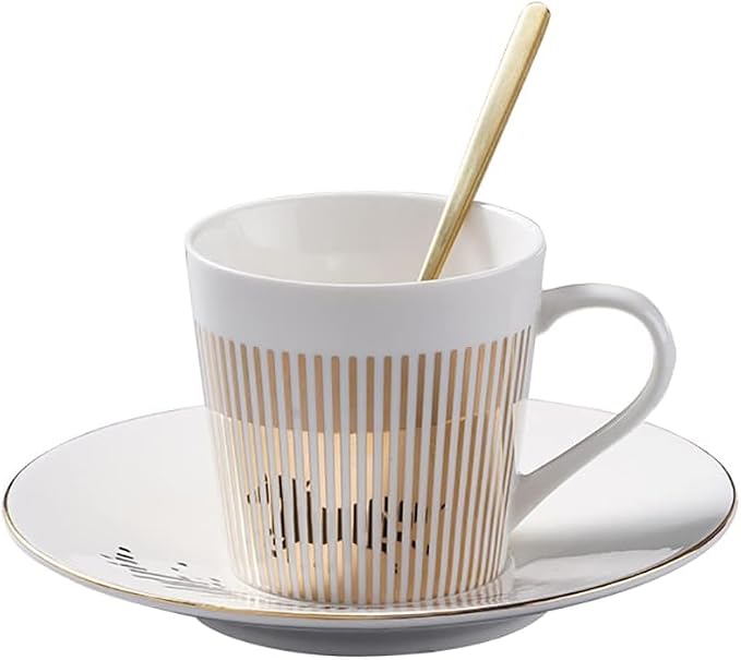 Mirror Cups and Saucers, Mirror Reflection coffee mug, Ceramic Coffee Mug - Image 2
