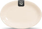 Stoneware Coupe Commercial Grade Dinnerware, Ivory, Oval Platter 11.75" x 8", Case of 12