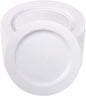 bUCLA 100PCS White Plastic Plates-10.25inch Disposable Dinner Plates-Premium Party&Wedding Plates