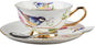 British Coffee Cup 3 Piece Set（6.8oz） Household Fashional Tea Cup by PFEDXOON