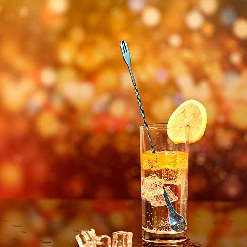 Boao 8 Pcs 10 Inch Long Bar Spoon Cocktail Spoon Stirring Mixing Stainless - Image 6