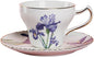 Bone China Tea Cup Set with Saucer and Spoon, 3 Piece, Cappuccino and Latte Cups by PFEDXOON