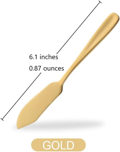 Buyer Star Butter Knives, 18/10 Stainless Steel 6.10 Inch Multicoloured Cheese - Image 6