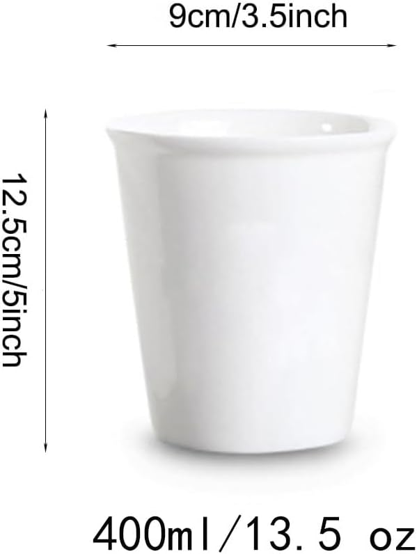Paper Cup Design Ceramic Mug Eco-Friendly Reusable Cup, Minimalist Home & - Image 2