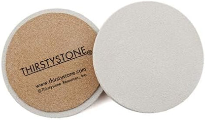 Thirstystone Round Natural Sandstone Coaster 4 Pack | 4" Diameter, Protective - Image 8