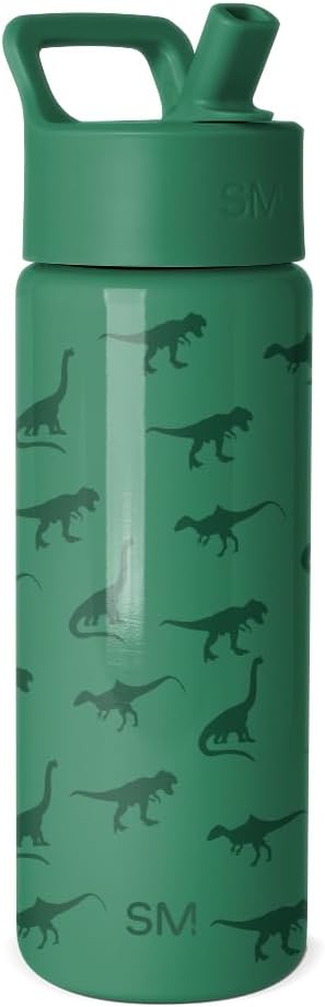 Simple Modern Kids Water Bottle & Toddler Cup | 18oz | Dinosaur | Insulated by Unknown