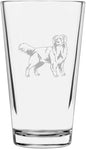 Nova Scotia Duck Tolling Retriever (Toller) Customizable Dog Themed Etched All Purpose 16oz Pint Glass