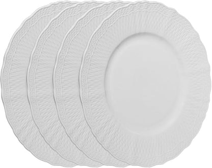 10 Inch Porcelain Dinner Plates Set of 4, Dishwasher safe, Microwave safe by Unknown