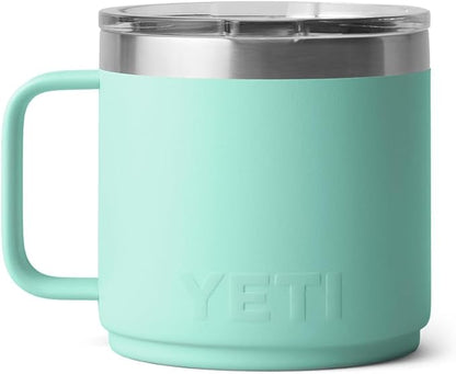 YETI Rambler 14 oz Ceramic Lined Stackable Mug, Vacuum Insulated, Stainless - Image 8
