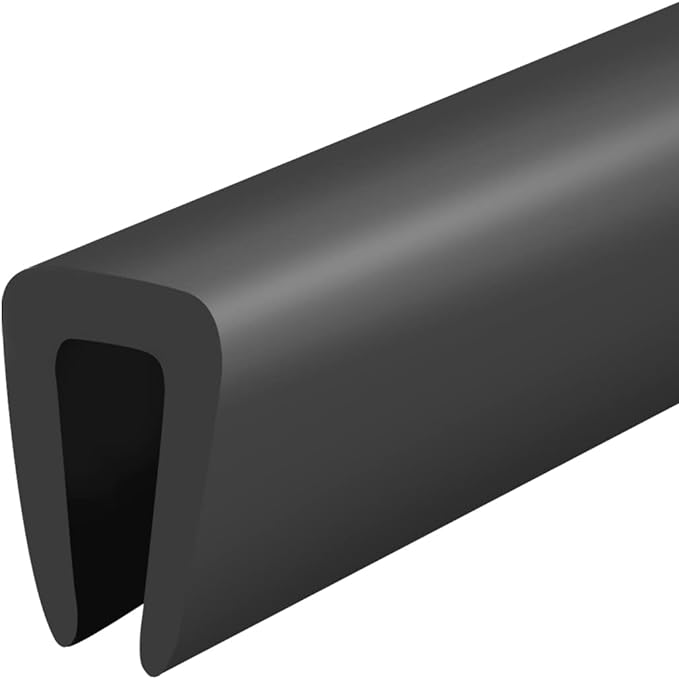 Rubber Edge Trim, 1/8" U Channel Edge Trim, Edge Protector by Protalwell