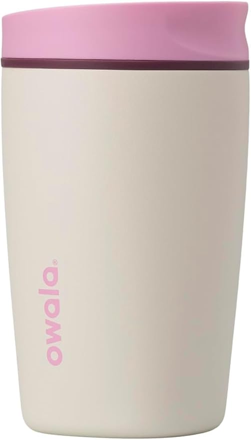 Owala SmoothSip Slider Insulated Stainless Steel Coffee Tumbler, Reusable Iced by Unknown
