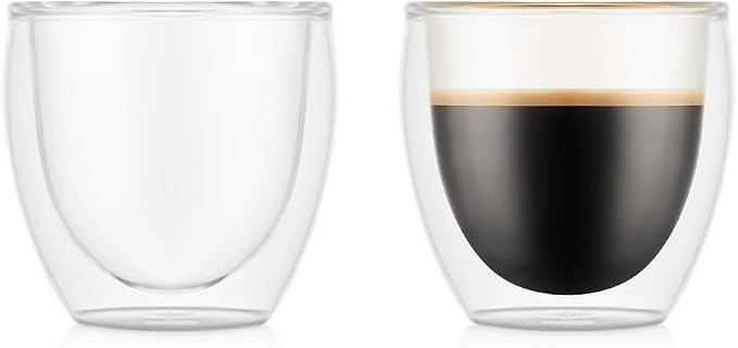 BODUM 4557-10 PAVINA Double Walled Thermo Glasses 0.08 L, 2.5 oz by Bodum