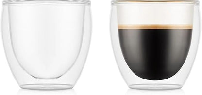 BODUM 4557-10 PAVINA Double Walled Thermo Glasses 0.08 L, 2.5 oz by Bodum