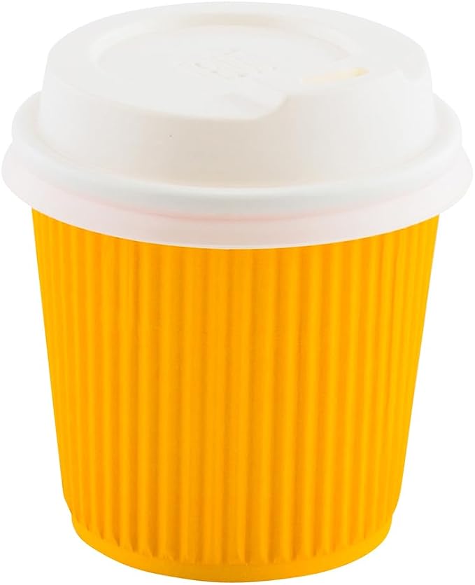 Restaurantware 4 Ounce Ripple Insulated Coffee Cups, 500 Double Wall Corrugated - Image 8