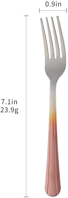 12 Pieces Dinner Fork, Stainless Steel Silverware Forks, 7.1 Inches Metal Fork - Image 7