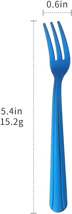 Oyster Fork Set of 12, 5.4 Inch Stainless Steel Cocktail Forks, 3 Tines Mini - Image 7