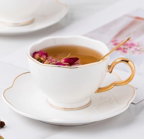 British Coffee Cup 3 Piece Set（6.8oz） Household Fashional Tea Cup - Image 3