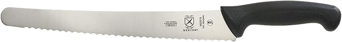 Mercer Culinary M23213 Millenia Black Handle, 12-Inch Wavy Edge, Brisket Knife by MercerCulinary