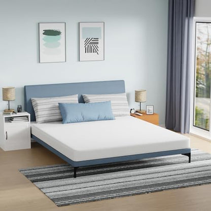 FDW California King Mattress 6 inch Gel Memory Foam Mattress Medium Firm Mattresses for Cool Sleep Relieving Pressure Relief CertiPUR-US Certified Mattress in a Box,California King