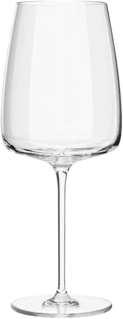 Krosno Red Wine Glasses, Set of 4, 20.3 oz, Modern Collection, Versatile and Durable Crystalline Glass, Pristine Clarity and Long-Lasting Shine, Dishwasher Safe, Made in Europe