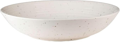 Sango Siterra Artist's Blend Stoneware Pasta Bowls (Set of 4) Multi Assorted Colors– Featuring Soft Gray, Blue, Green, and Ivory, for Everyday Dining & Entertainment, Microwave & Dishwasher Safe