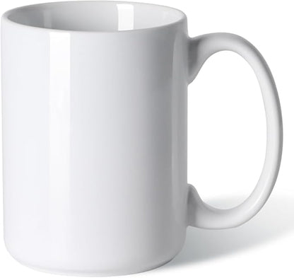 16 OZ Coffee Mug, Classic Blank Ceramic Cup by Smilatte