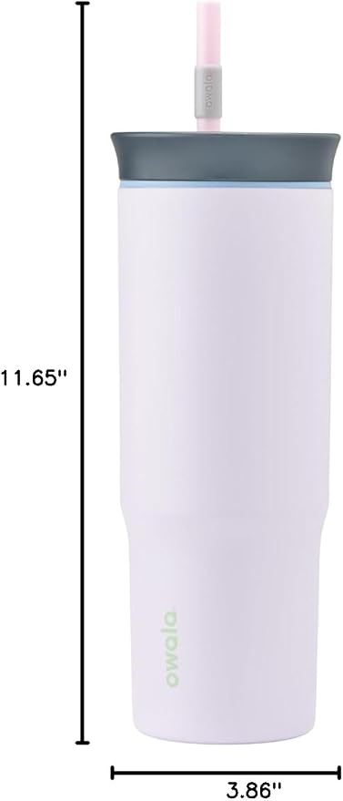 Owala Tumbler Stainless Steel Water Bottle 24 oz Bunny Hop | 2-in-1 Sip-or-Swig - Image 7