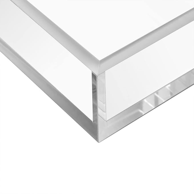 Acrylic Napkin Holder Tray, 8mm Thick Bathroom Guest Towel Holder | Vanity - Image 3