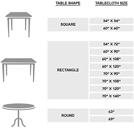 Maison d' Hermine Table Cloth Rectangle Table 100% Cotton 70 x 108 Inches Fall Tablecloth Reusable Everyday Use for Thanksgiving Christmas Decorations Dining Farmhouse Party (Rural Christmas)