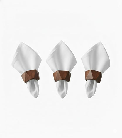 Classic Handmade Napkin Rings Set, Dining Table Holders - Image 6