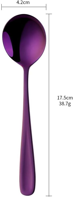 Buyer Star Bouillon Spoon Sets, 7-Inch Round Soup Spoons, Stainless Steel - Image 7