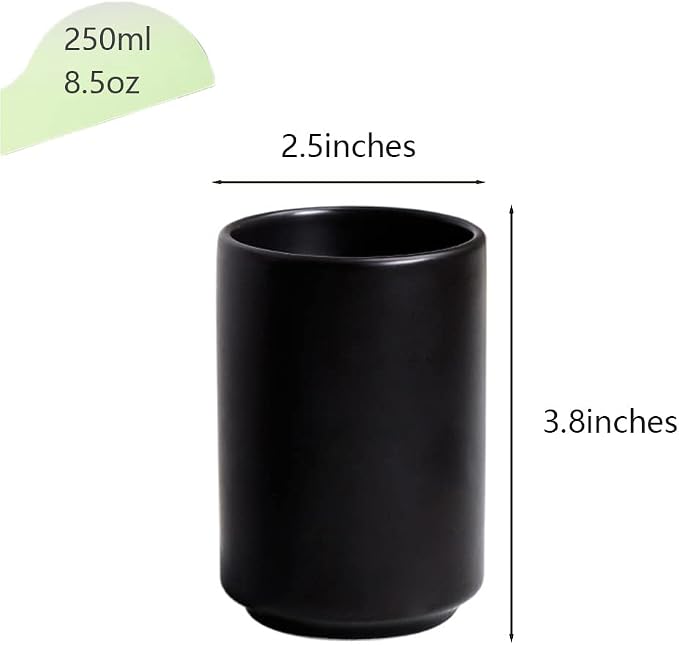 Japanese Ceramic Tea Cups, Handleless Ceramic Mugs, Simple Coffee Mugs - Image 2