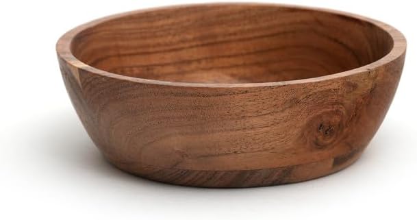 Acacia Wood Bowl Set of 2, 6-Inch Medium Serving Bowls, 400 Cubic cm Volume - Image 3