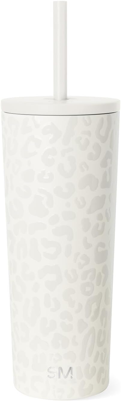 Simple Modern Iced Coffee Tumbler, Insulated | 24oz | Leopard | Reusable by Unknown
