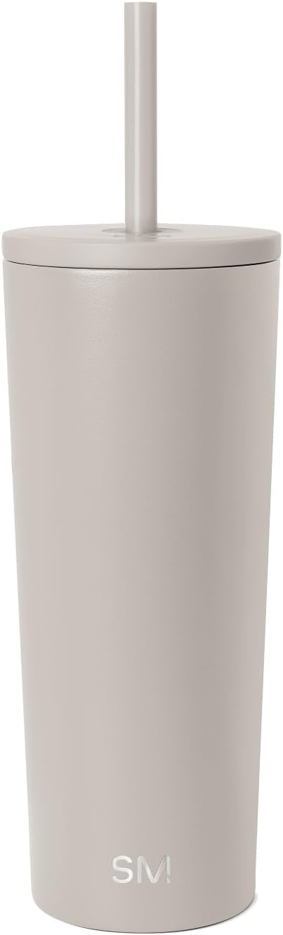 Simple Modern Iced Coffee Tumbler, Insulated | 24oz | Beige by Unknown